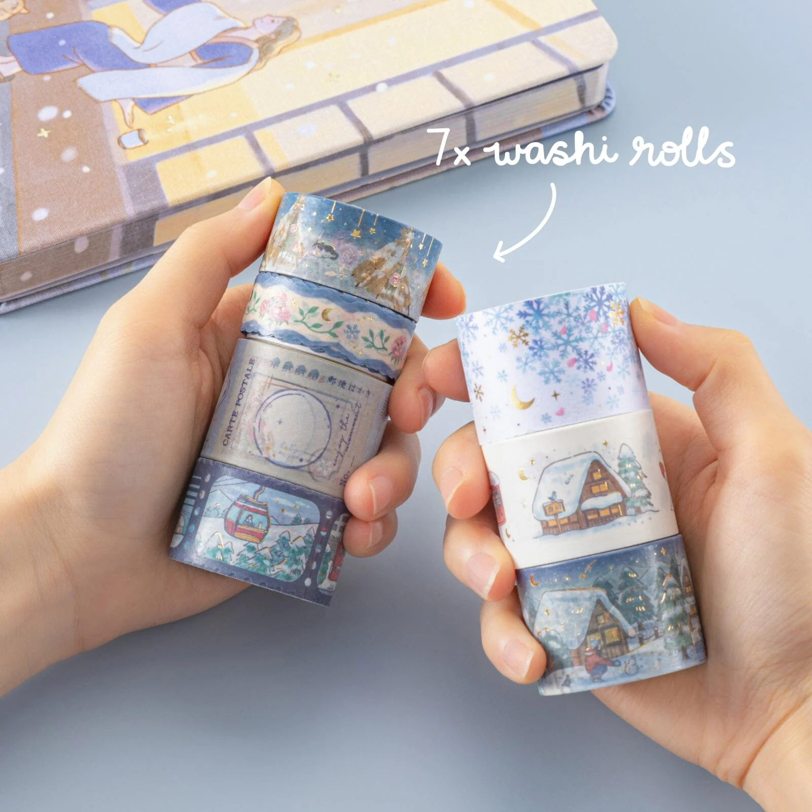Tsuki ‘Winter Journey’ Washi Tape Set ☾ - Image 4