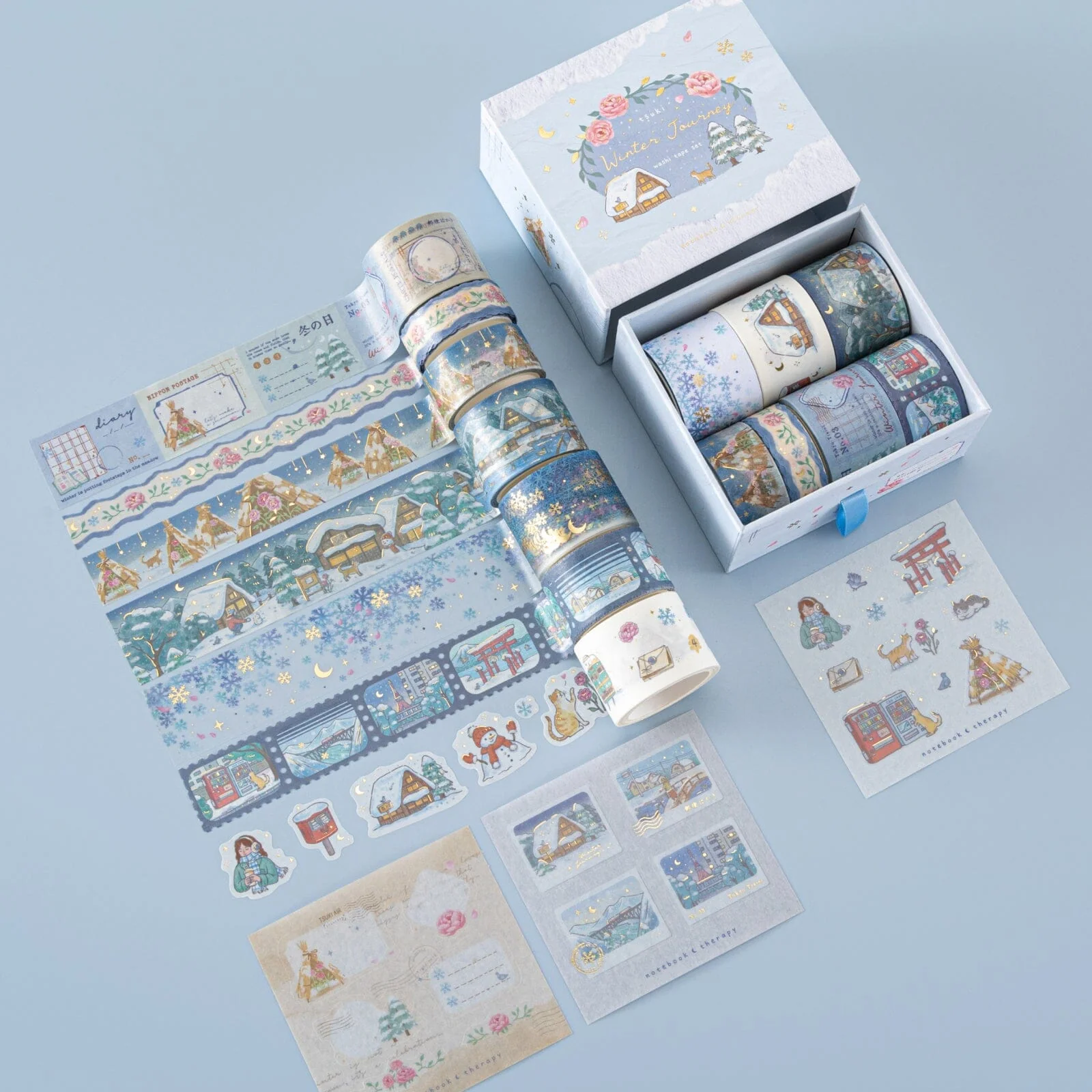 Tsuki ‘Winter Journey’ Washi Tape Set ☾ - Image 5