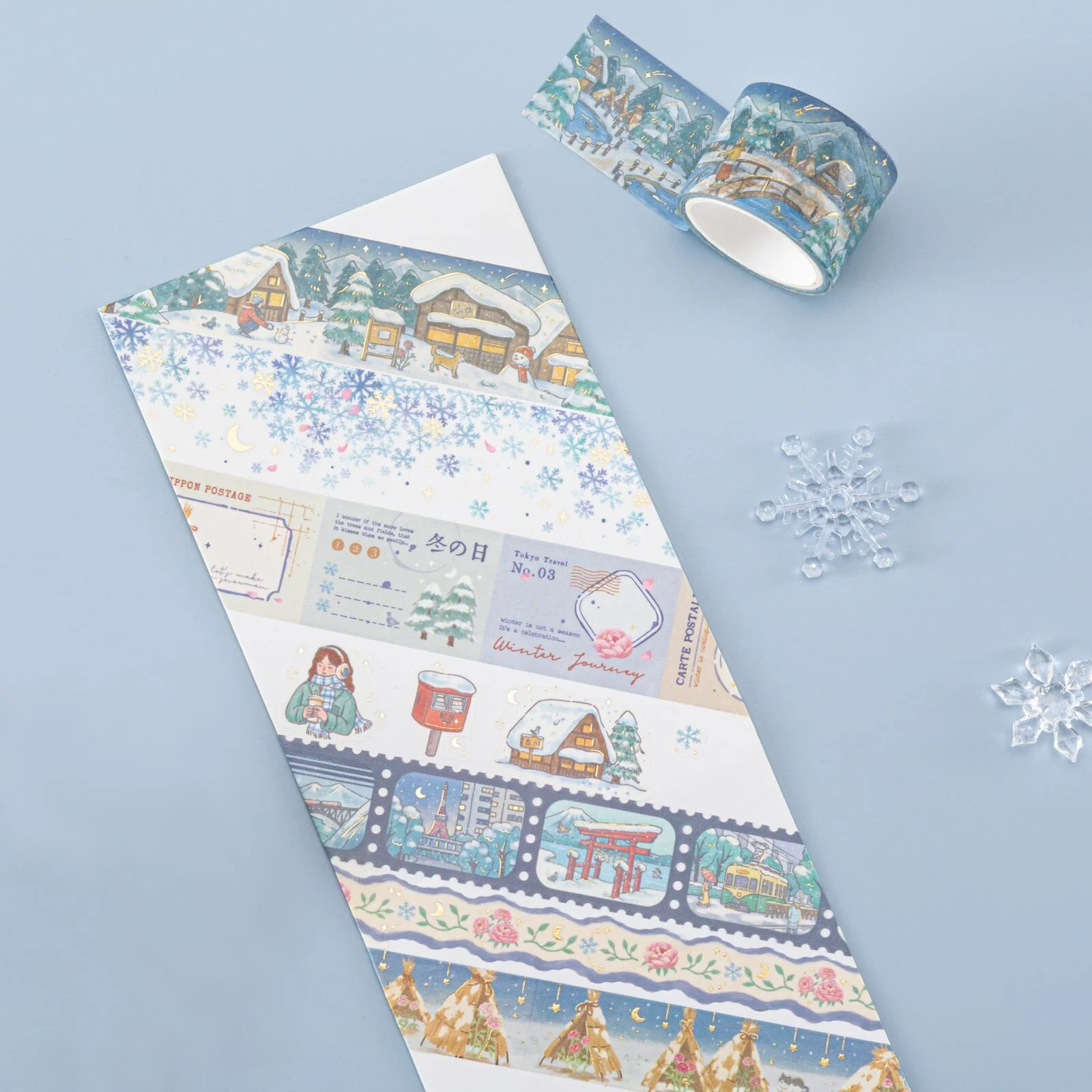 Tsuki ‘Winter Journey’ Washi Tape Set ☾ - Image 7
