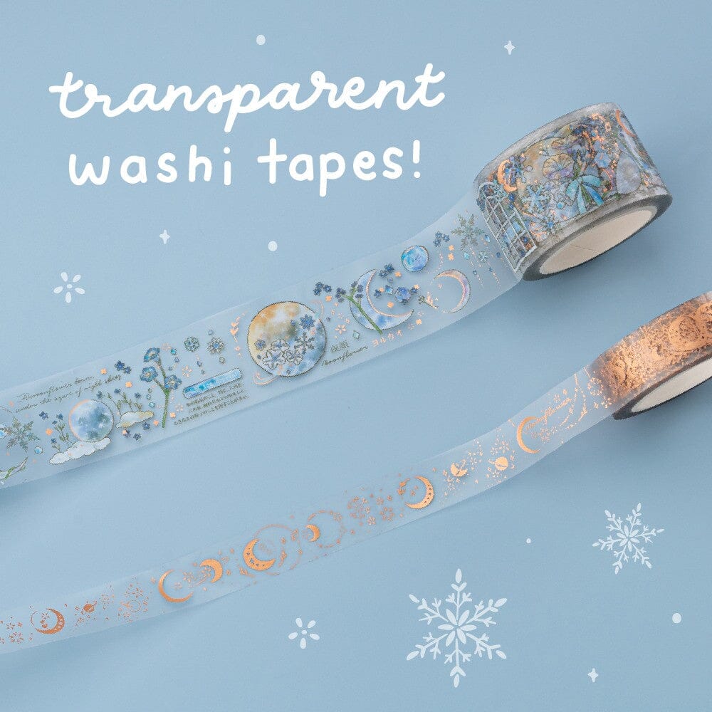 Tsuki ‘Winter Moonflower’ Washi Tape Set ☾ - Image 10