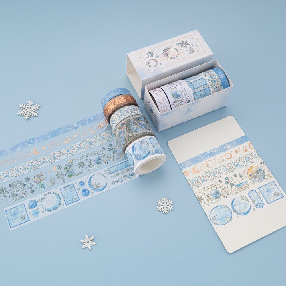 Tsuki ‘Winter Moonflower’ Washi Tape Set ☾ - Image 11