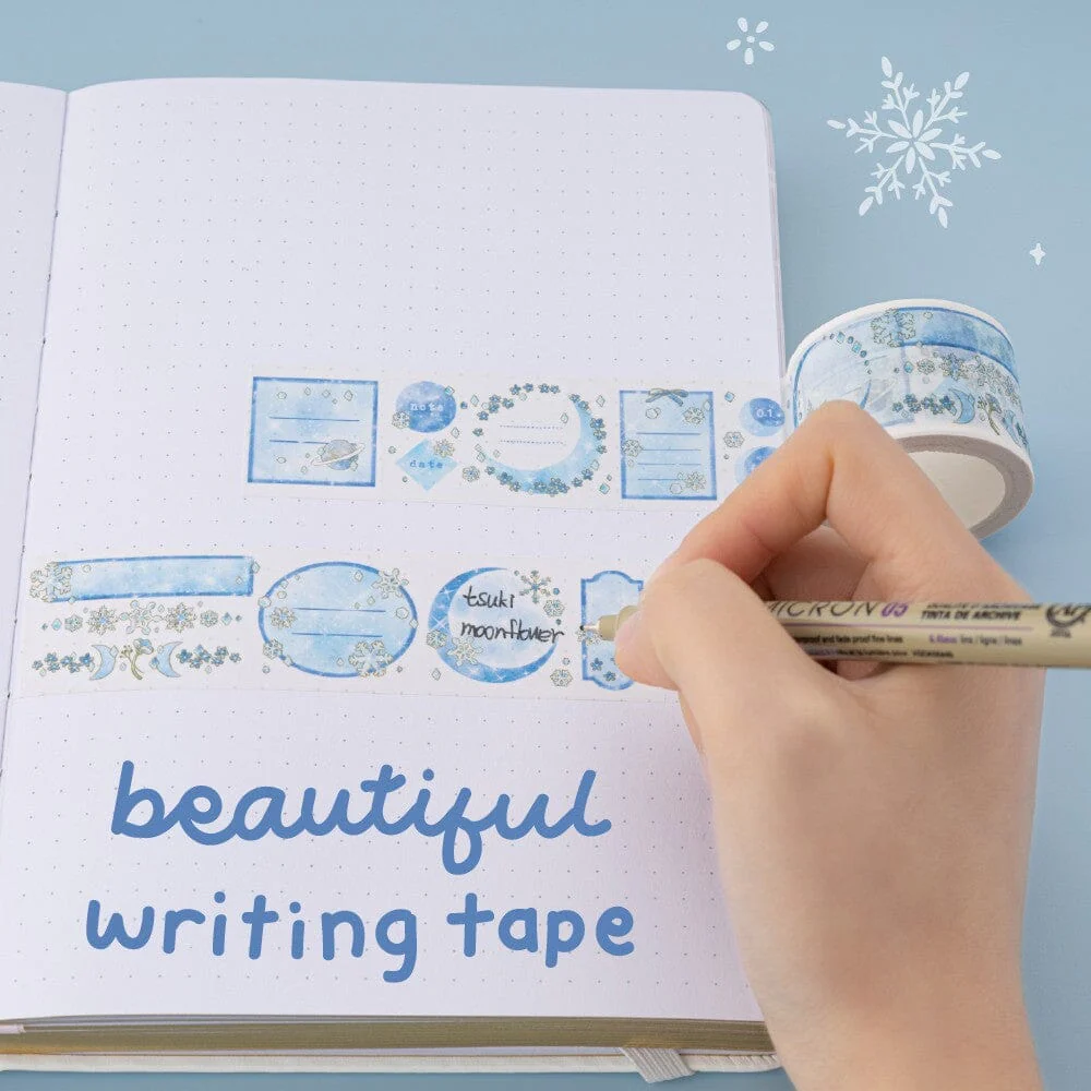 Tsuki ‘Winter Moonflower’ Washi Tape Set ☾ - Image 13