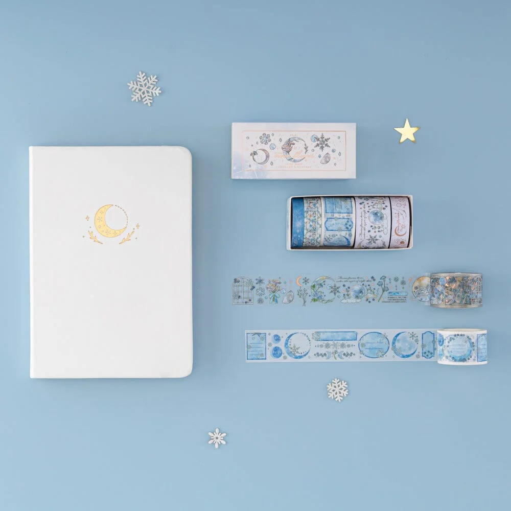 Tsuki ‘Winter Moonflower’ Washi Tape Set ☾ - Image 16