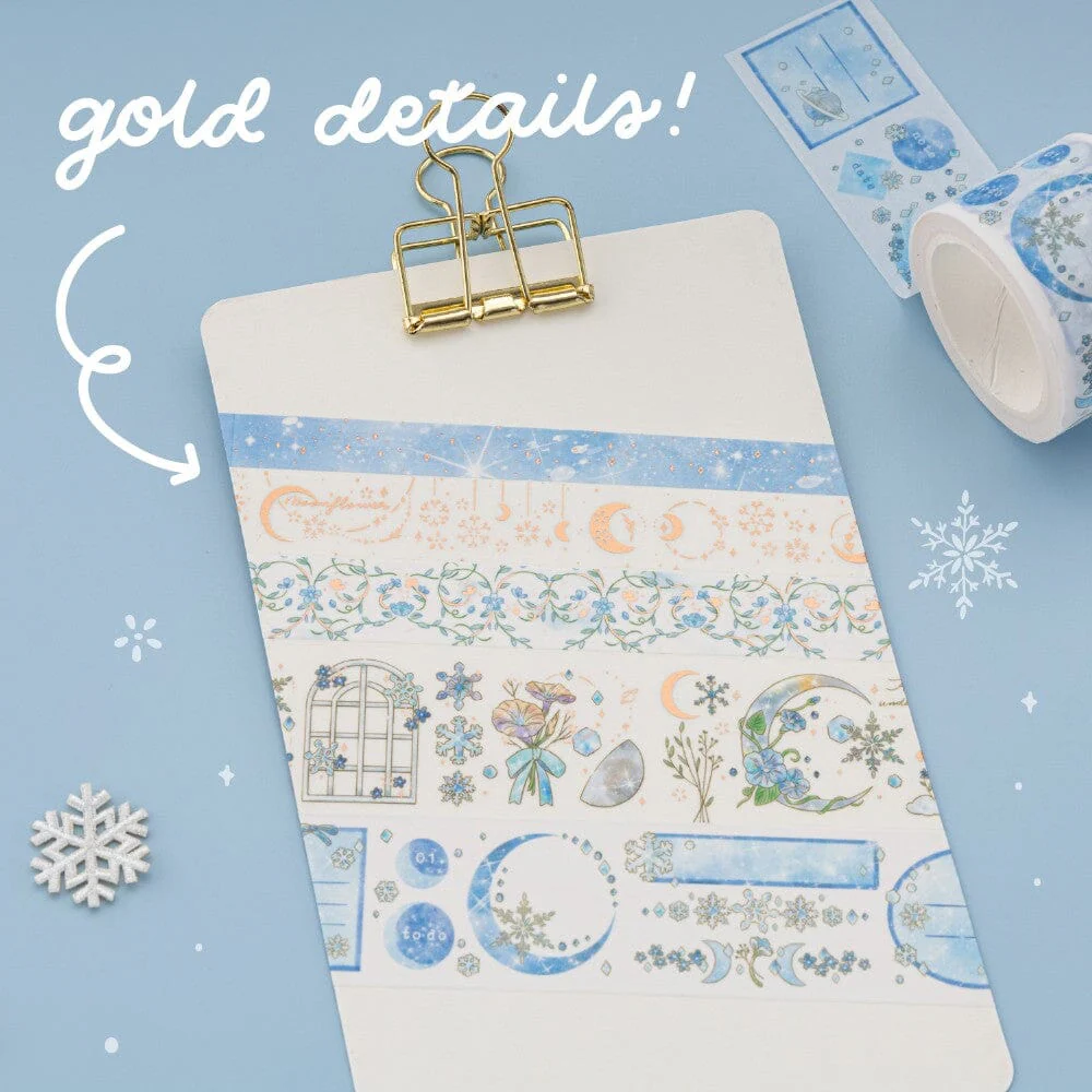 Tsuki ‘Winter Moonflower’ Washi Tape Set ☾ - Image 5