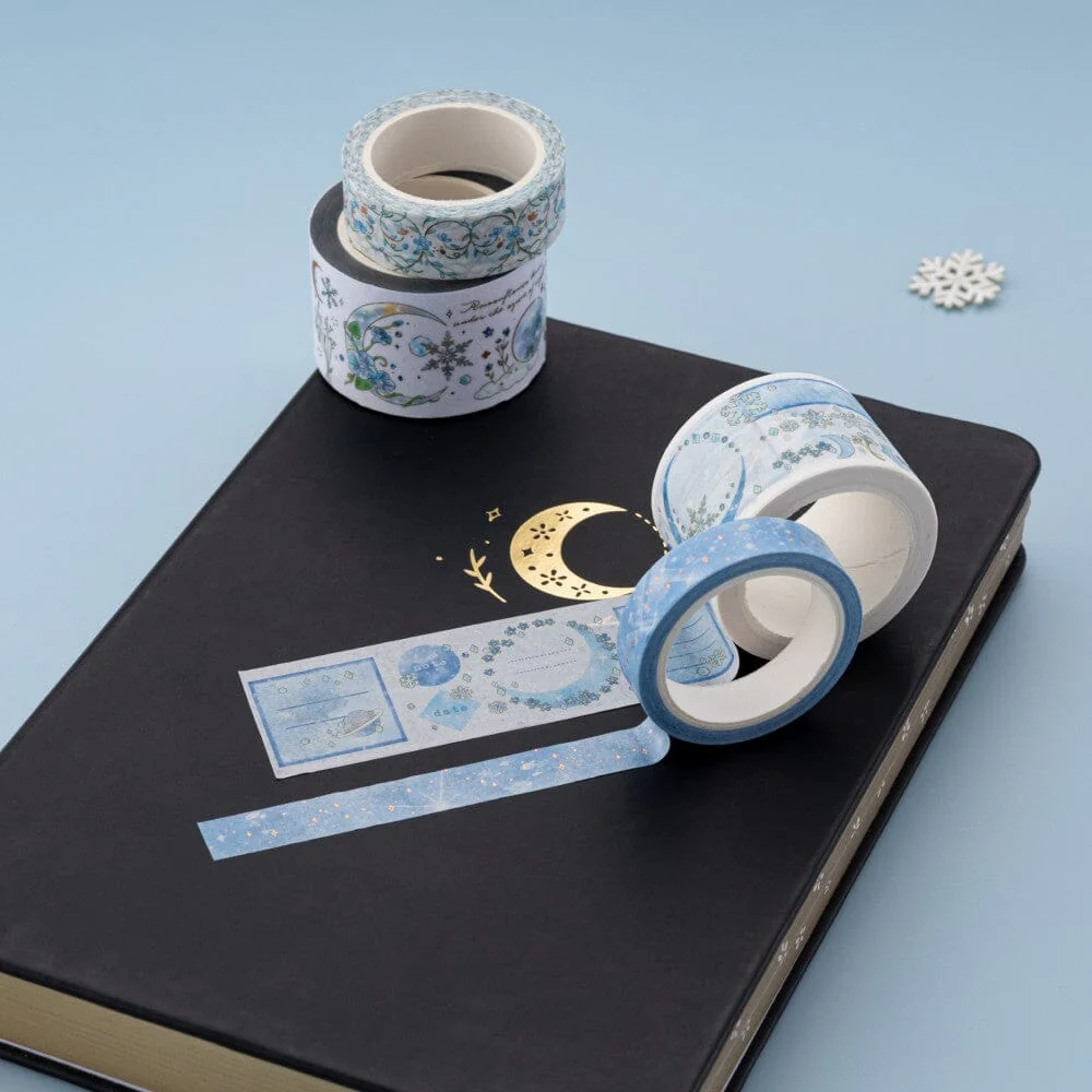 Tsuki ‘Winter Moonflower’ Washi Tape Set ☾ - Image 8