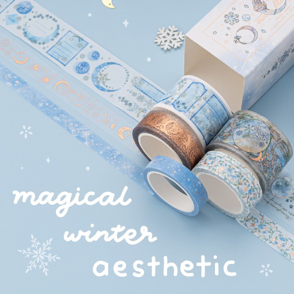 Tsuki ‘Winter Moonflower’ Washi Tape Set ☾ - Image 9